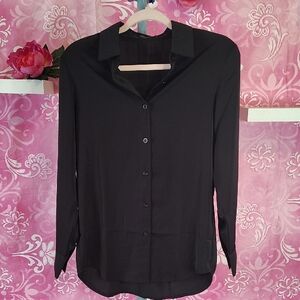 Chic Black Button Down Shirt for Women